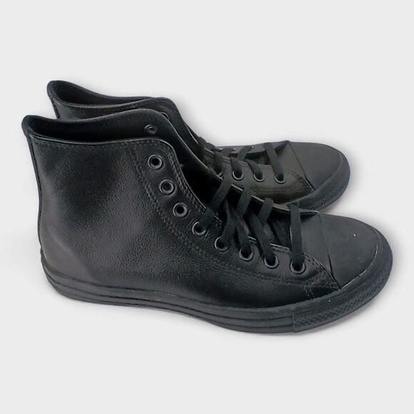 Converse Unisex Chuck Taylor All Star Leather High-Top Sneakers Size Mn 8/Wmn 10 - Picture 1 of 7